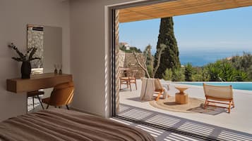 Deluxe Studio Suite, Sea View | In-room safe, soundproofing, travel crib, free WiFi