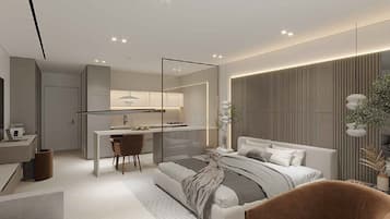 Studiosuite – classic, sjøutsikt | Wi-fi (inkludert) og sengetøy