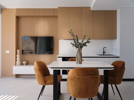 华丽开间套房, 海景 | 私人厨房 | 烤面包机、清洁用品