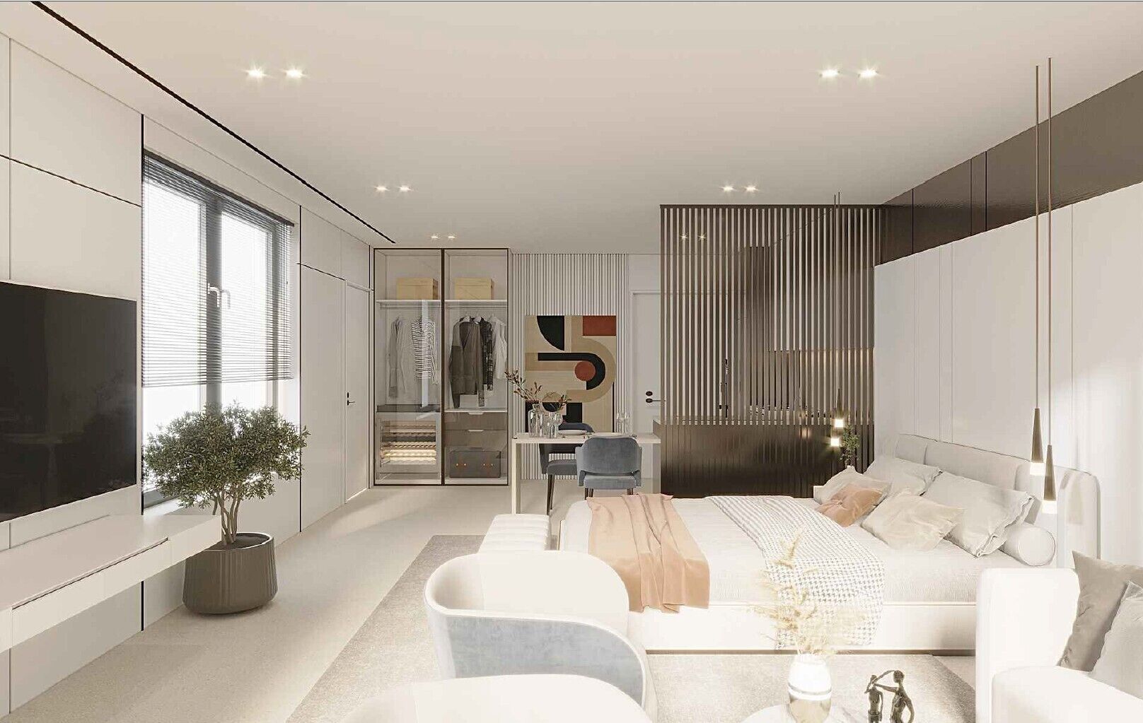 Studio Suite tiện nghi đơn giản, quang cảnh biển | Truy cập Internet không dây miễn phí, bộ trải giường 