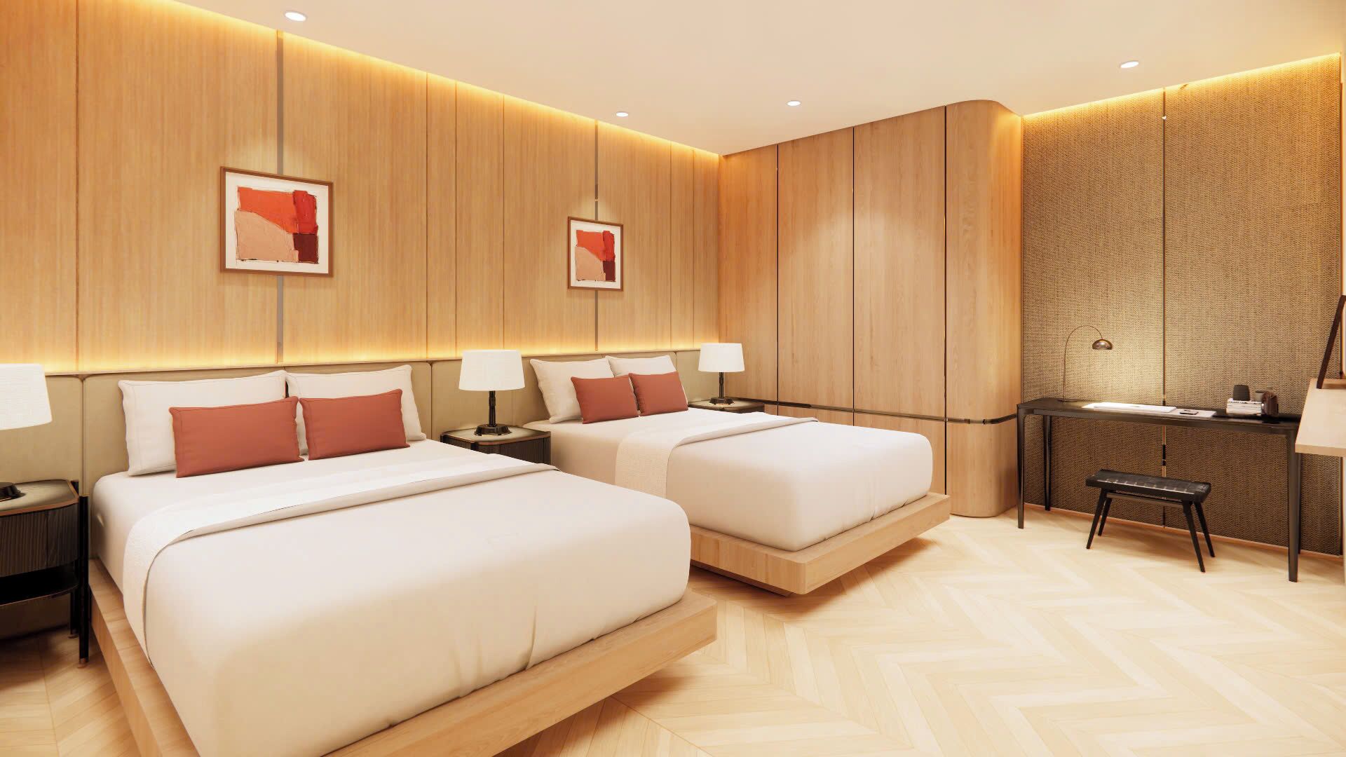 Habitación Deluxe con 1 cama doble o 2 individuales