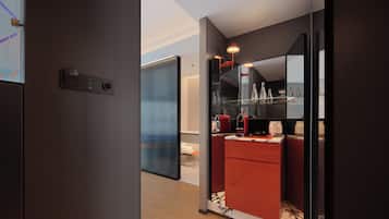 Dawn Tower - River View Grand King Room (2.3m Bed, 3m Private Hot Tub) | Down duvets, in-room safe, blackout curtains, iron/ironing board