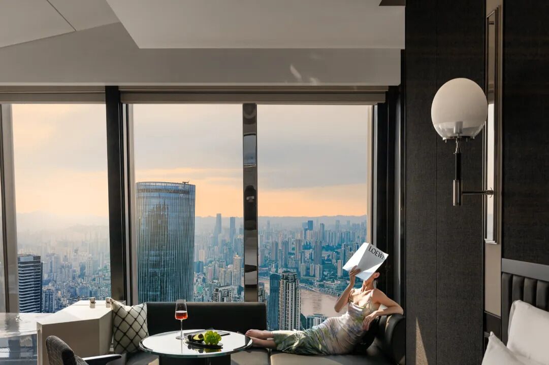 Twilight Tower - River View Grand King Room (2.3m Bed, Large Private Hot Tub) | Down duvets, in-room safe, blackout curtains, iron/ironing board