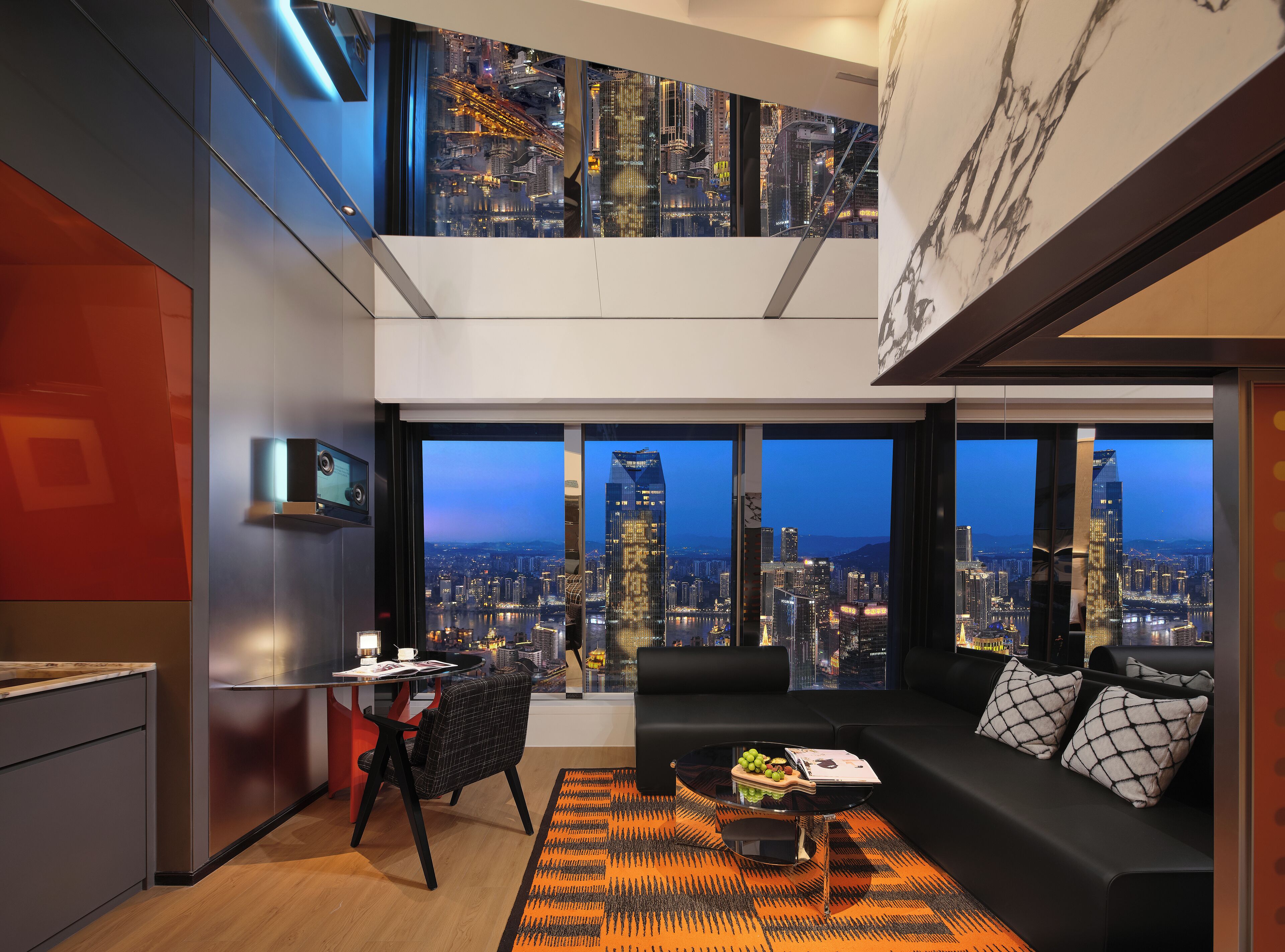 Golden Tower - River View Twin Room (Two 1.5m Beds) | Down duvets, in-room safe, blackout curtains, iron/ironing board