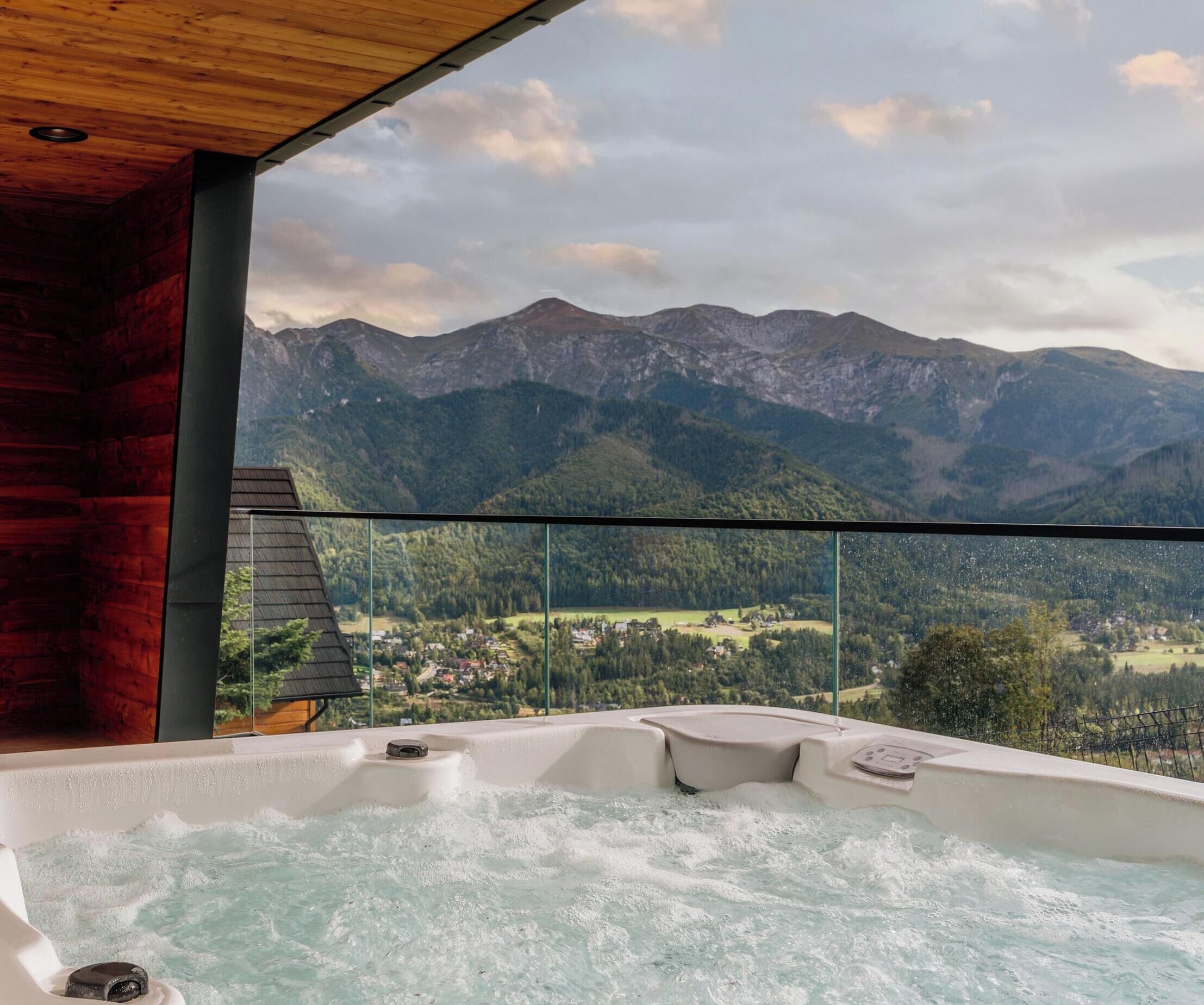 Villa exclusive, baignoire à remous, vue sur la montagne | Terrasse/patio