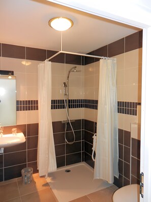 Shower, hair dryer