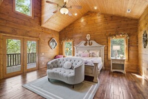4 bedrooms, iron/ironing board, free WiFi, bed sheets - Timberstone: Spacious Smoky Mountain Cabin with Arcade, Pool Table & Hot Tub (Sevierville)
