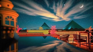 Outdoor dining - Horus Guest House Pyramids View (Giza)