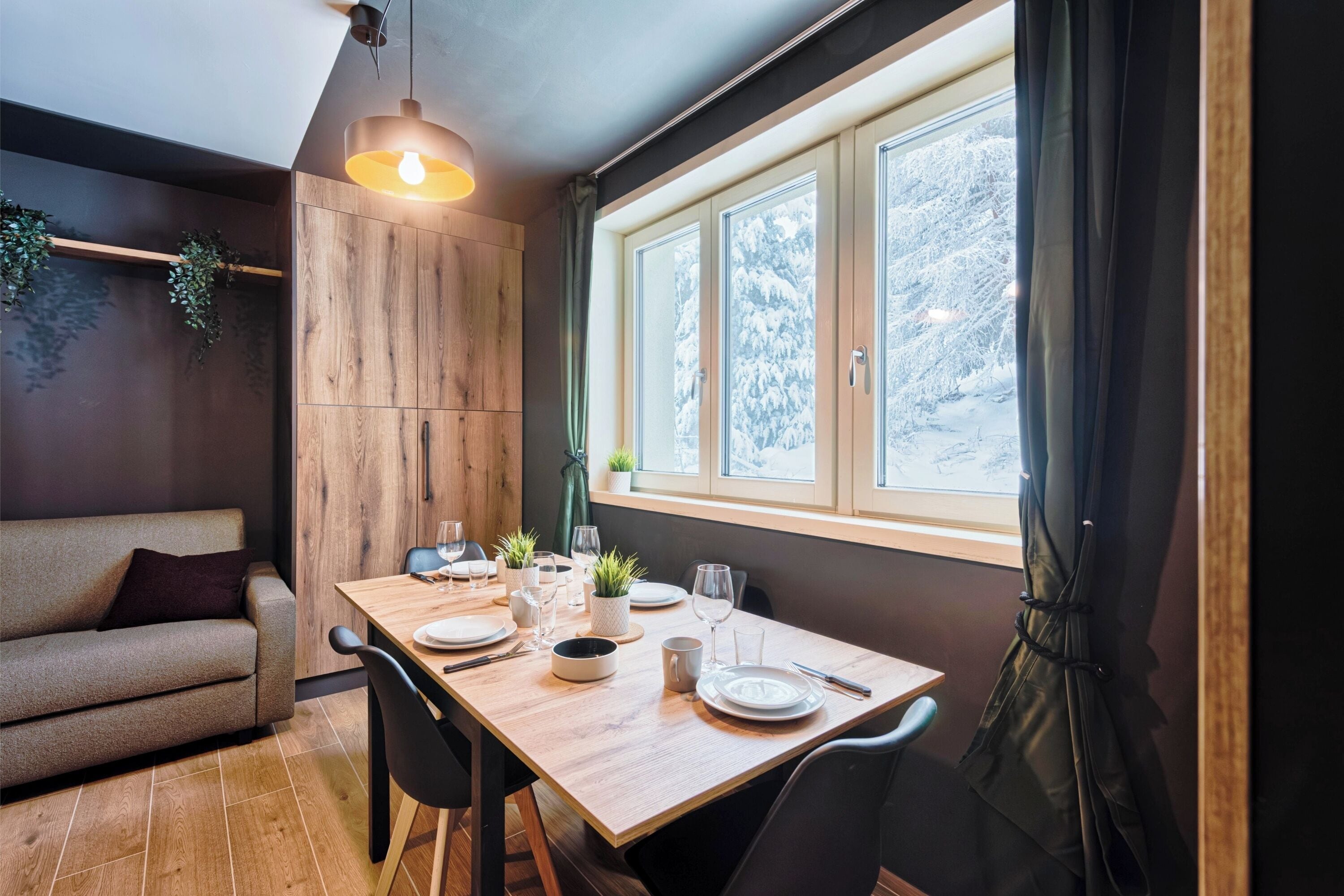 Studio Standar, pemandangan gunung (Casa del Colle Studio E3) | Area keluarga | Smart TV 32-inci dengan saluran TV kabel