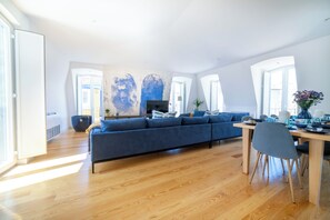 Blue by the River 4 - Unique Penthouse Duplex | Khu phòng khách