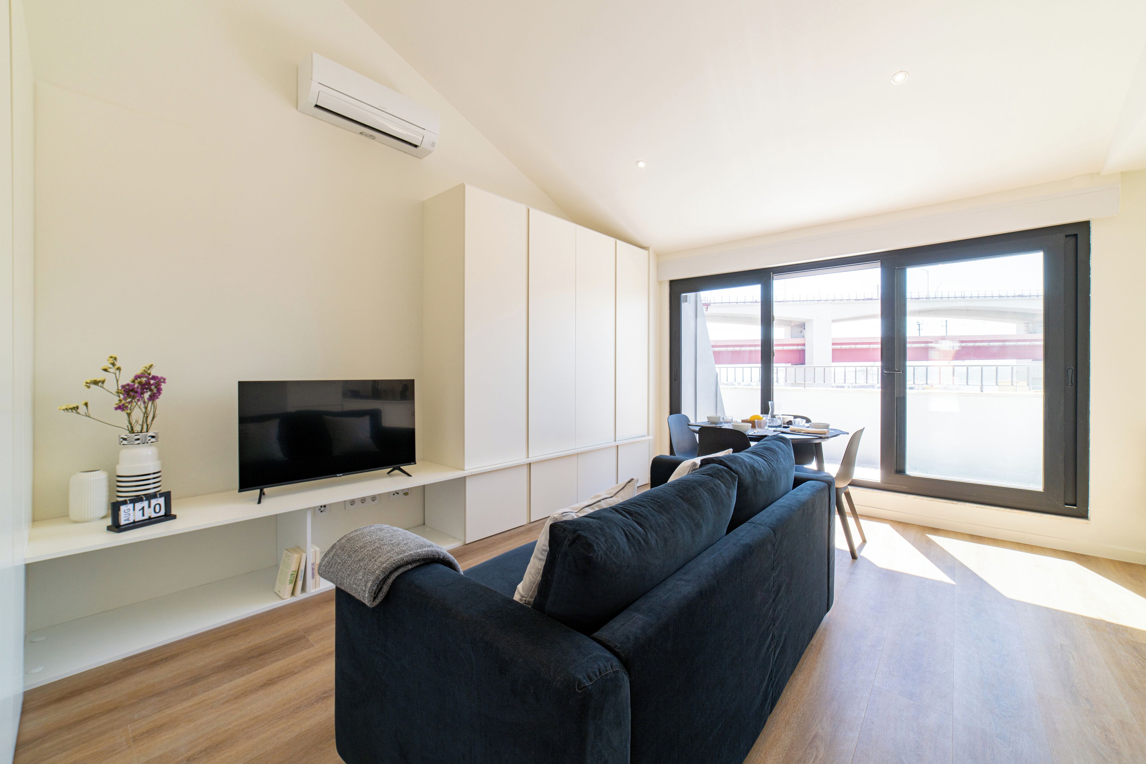 Penthouse Deluxe, vista al río | Área de sala de estar