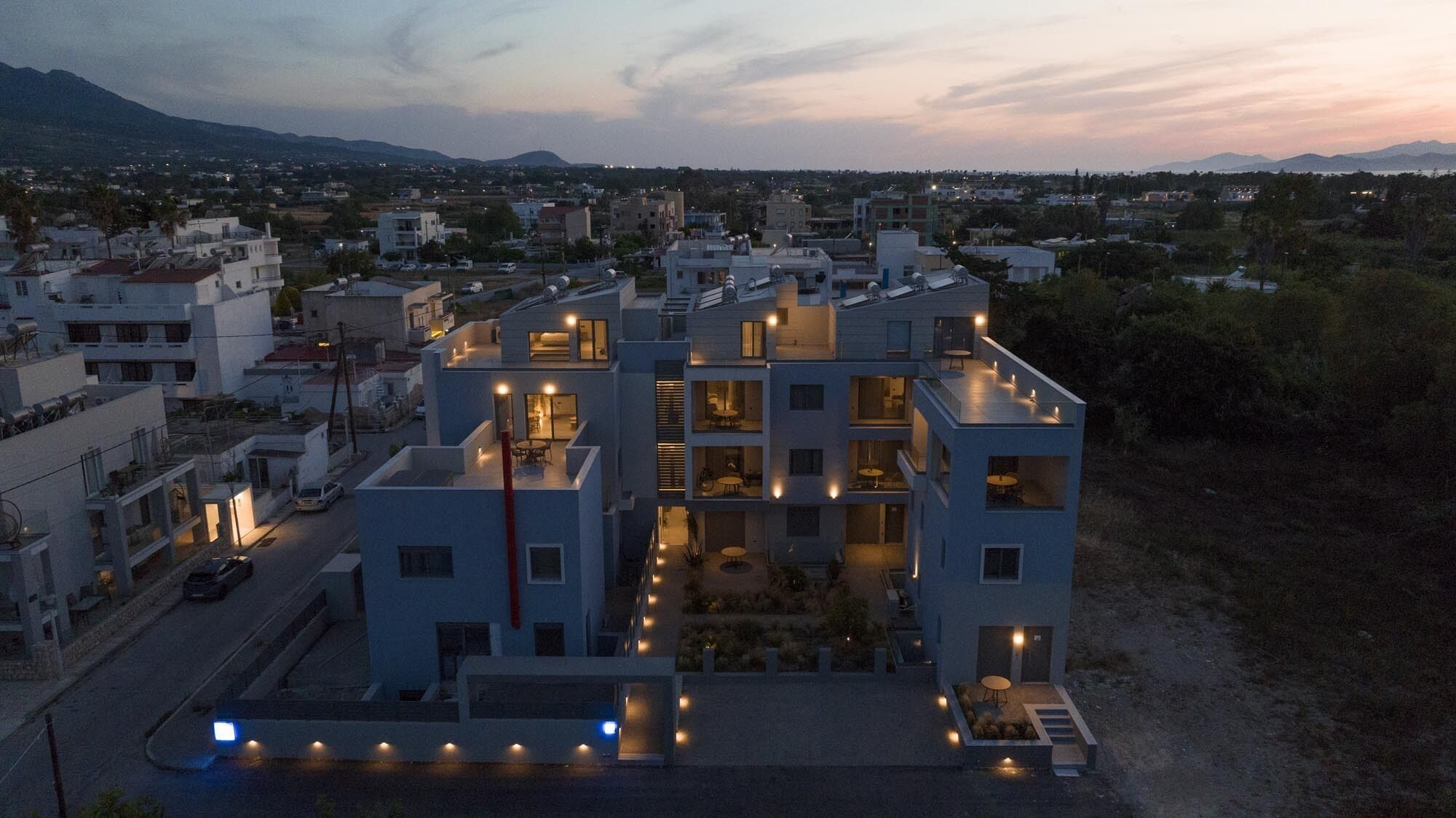 Front of property - evening/night