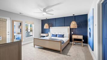 5 bedrooms, iron/ironing board, Internet, bed sheets