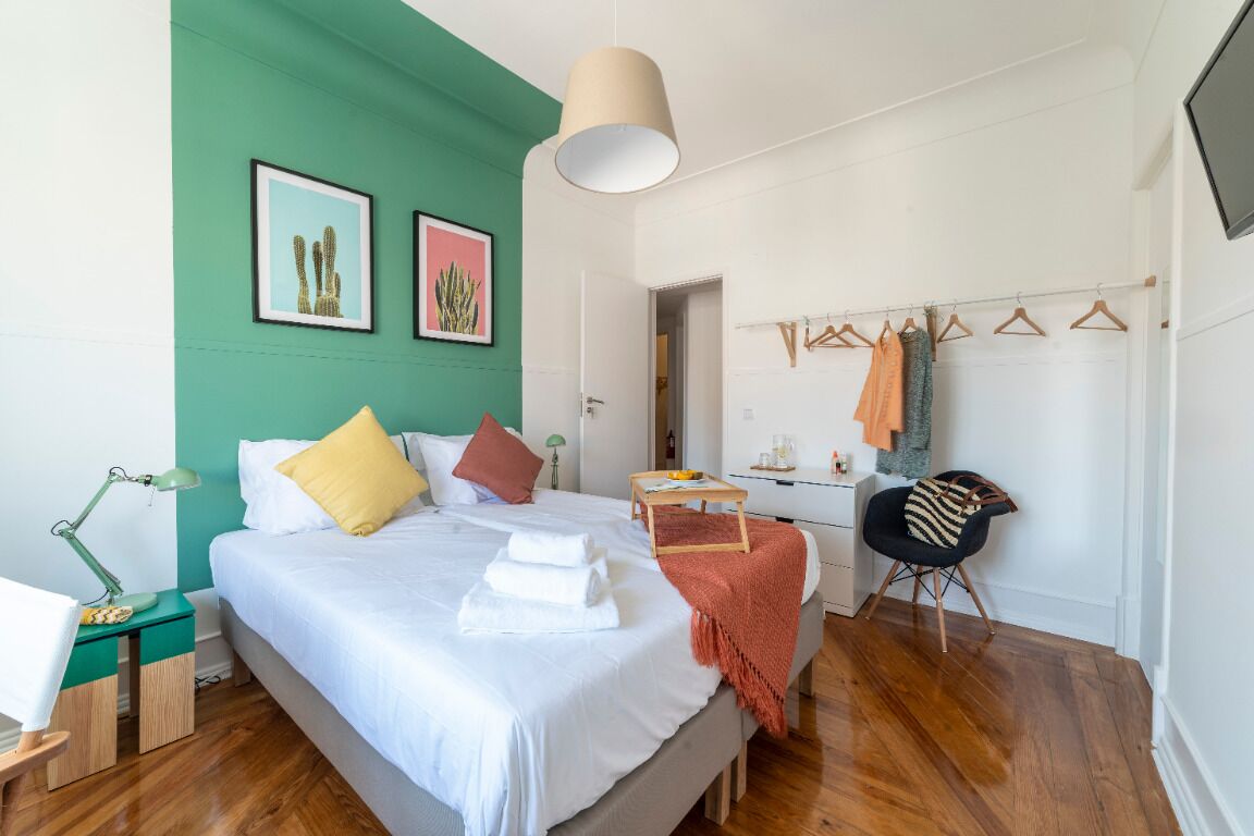 Apartamento conforto, 4 quartos (Desterro Historical 4) | Cortinas blackout, ferros/tábuas de passar roupa, Wi-Fi de cortesia