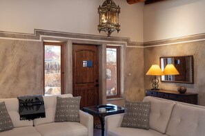 Fireplace - Elegant 3BR Retreat | Large Enclosed Yard | Walkable (Santa Fe)