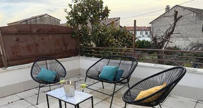 Duplex terrasse 40m² Clim – 2 ch – Proche Avignon