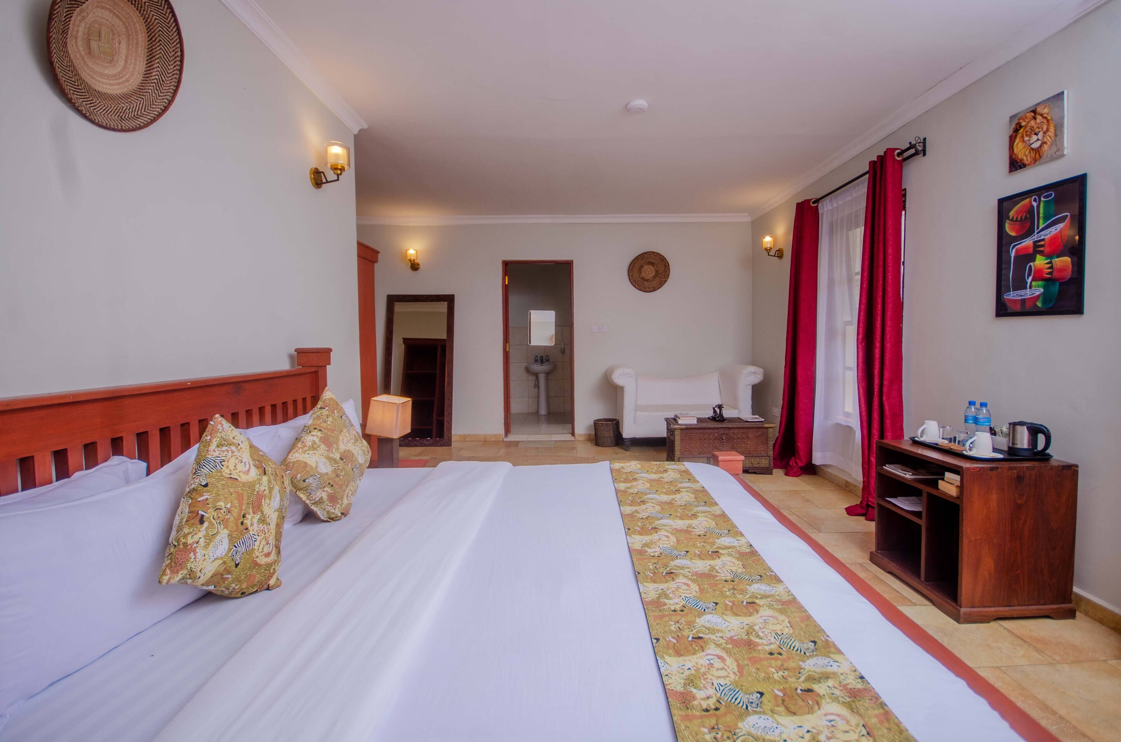 Chambre Deluxe Double ou avec lits jumeaux, balcon, vue jardin | Wi-Fi gratuit