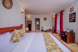 Chambre Deluxe Double ou avec lits jumeaux, balcon, vue jardin | Wi-Fi gratuit