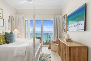 3 bedrooms, iron/ironing board, free WiFi, bed sheets - Sterling Beach 1202 Luxury Beachfront, Heated Pool, Walk in Shower, FREE Golf (Panama City Beach)