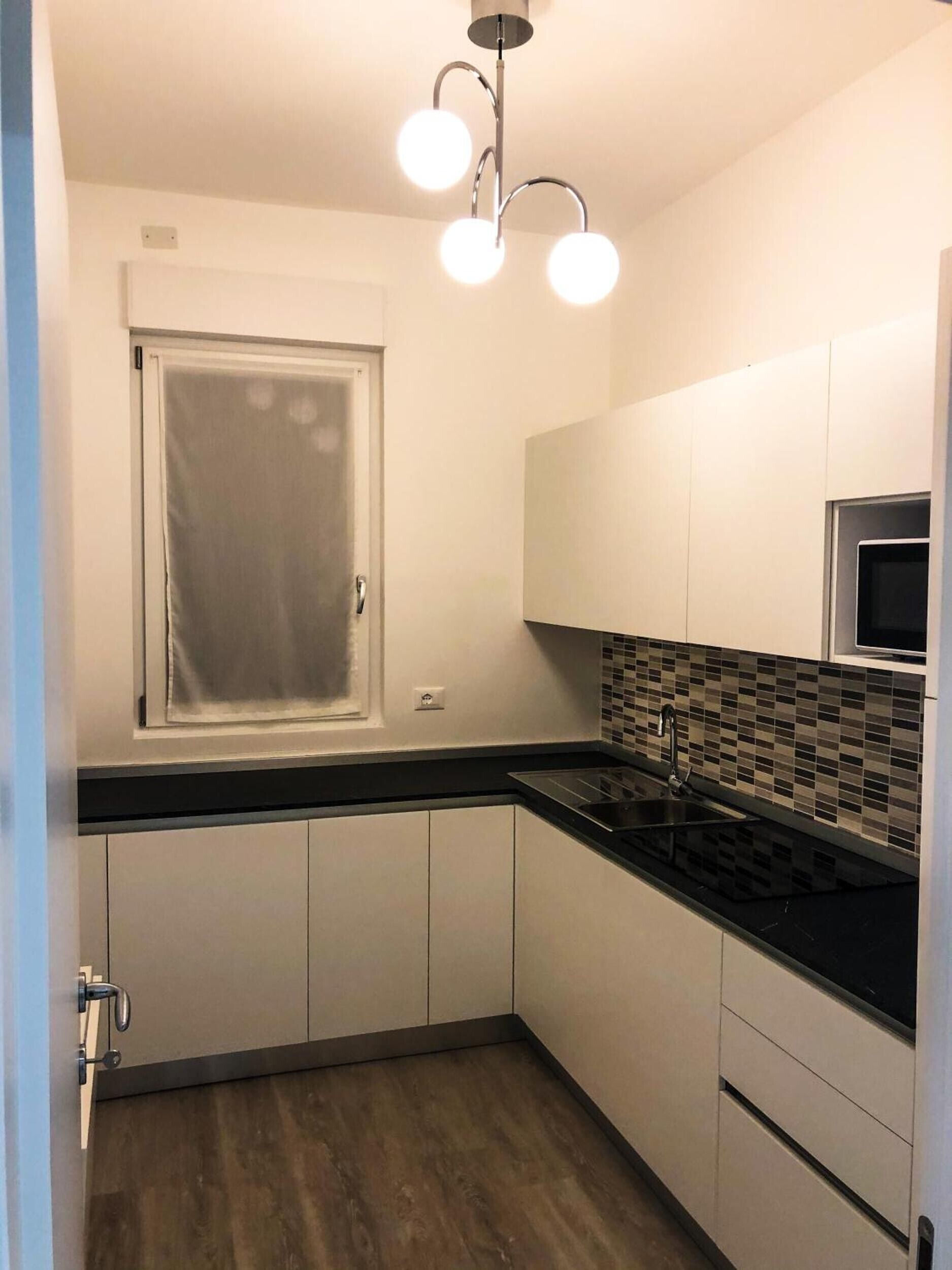 Kühlschrank, Mikrowelle, Herdplatte, Geschirrspüler