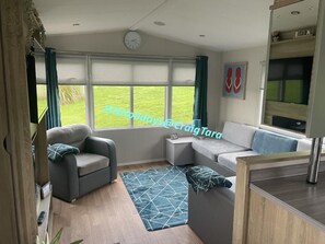 Living room - Jsnholidays at Craig Tara Holiday Park (Ayr)
