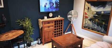 Leilighet, 1 soverom, hageutsikt | Oppholdsrom