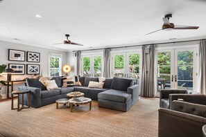 TV, fireplace, stereo