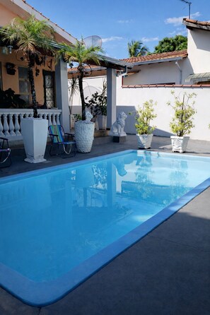 Pool - House in Rifaina, with swimming pool, close to the beach. (Rifaina)
