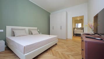 Appartamento, 1 camera da letto, non fumatori, cucina | Una scrivania, postazione laptop, Wi-Fi gratuito, lenzuola
