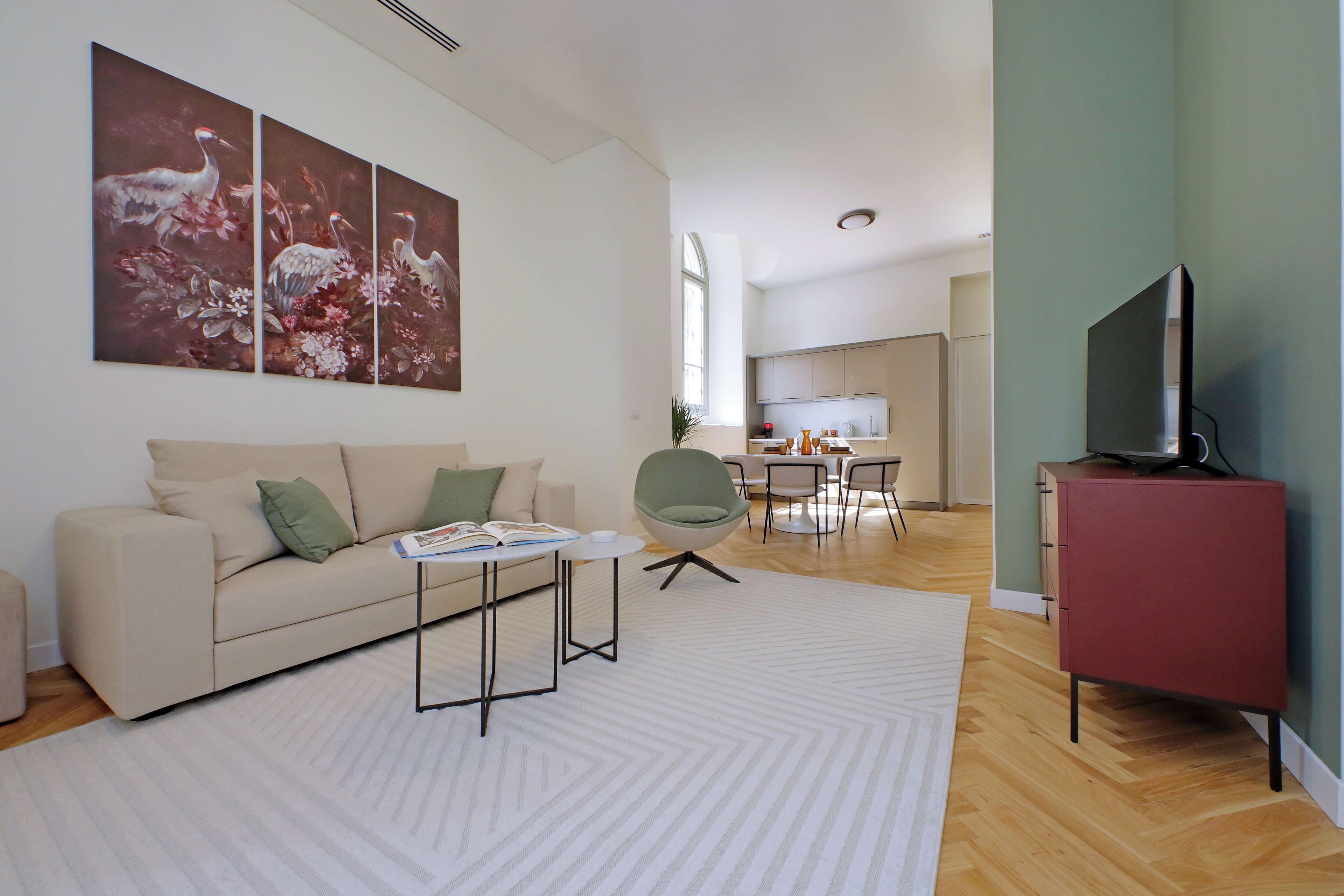 Appartamento, 2 camere da letto, non fumatori, cucina | Area soggiorno