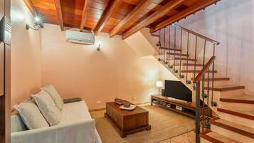 TV, DVD player, stereo