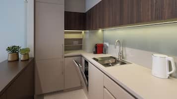 Luxury-Apartment, Stadtblick | Eigene Küche