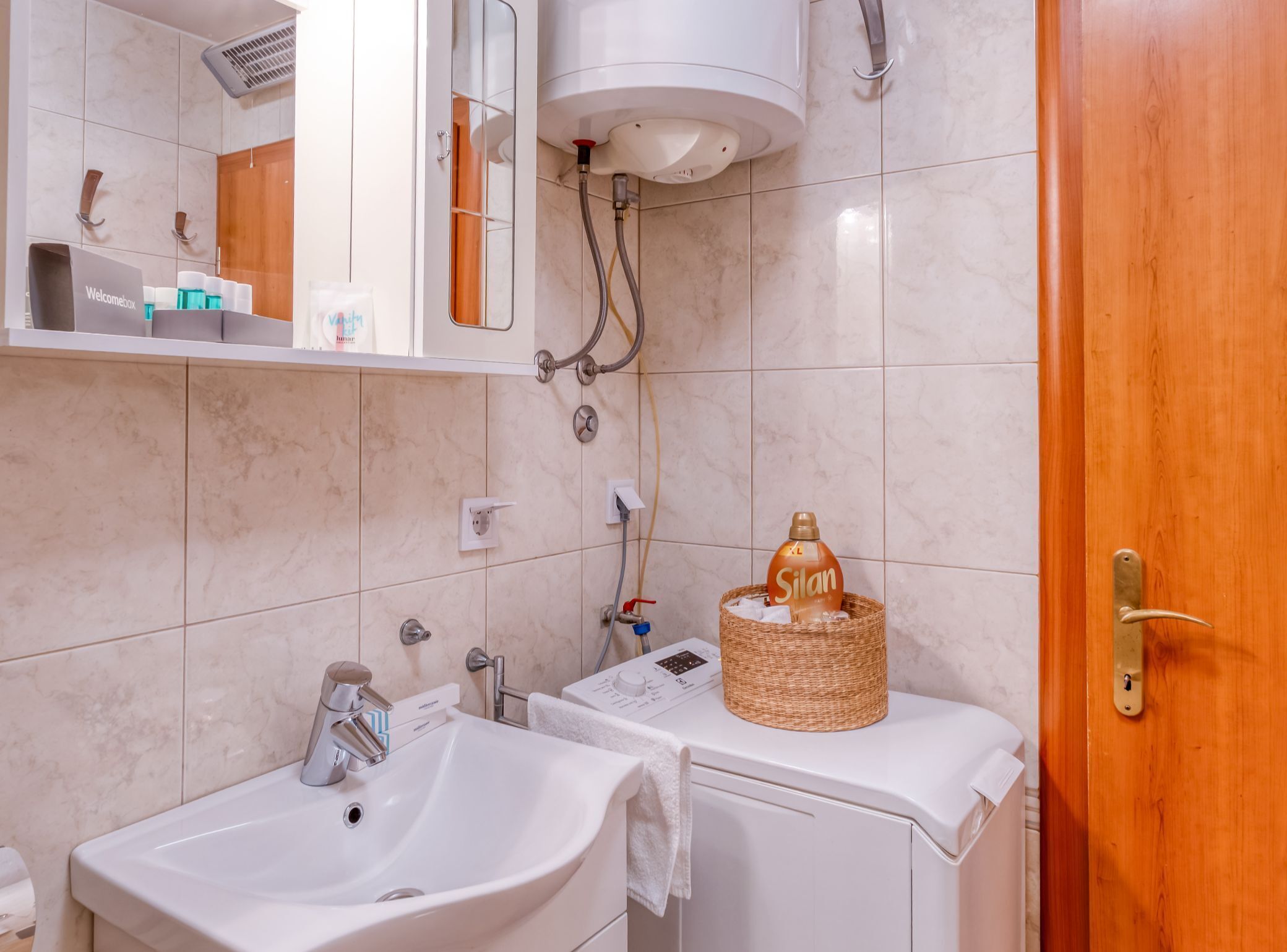 Departamento (OneBedroom Apartment with parking) | Baño | Regadera y toallas 