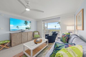 Smart TV - White Sands #15 A stunning Beach Front 2 bedroom, 2 bathroom condo. (Sanibel)