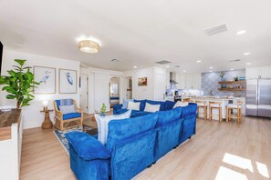 House, Multiple Beds, Pool Access, Pool View (Dream Weaver) | Living area - Dream Weaver Pool Sleeps 10 Near Beach (Port Aransas)