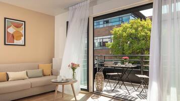 Appartement Deluxe, 2 chambres | Coin séjour