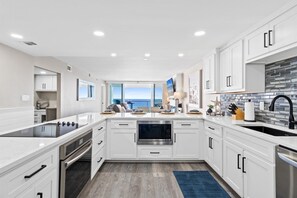 Fridge, microwave, oven, stovetop - Shoreline Towers 2114- Completely Renovated 2 BR with Free Beach Service for 2! (Destin)