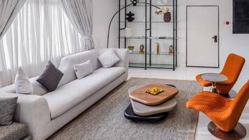 Presidential Apartment, Balcony | Living area