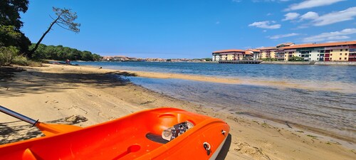 Small 4-person apartment at the foot of the Vieux-Boucau Soustons marine lake