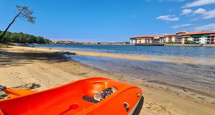 Small 4-person apartment at the foot of the Vieux-Boucau Soustons marine lake