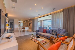 Living area - Waiwai #406 - Cobertura com Jacuzzi by Carpediem (Caucaia)