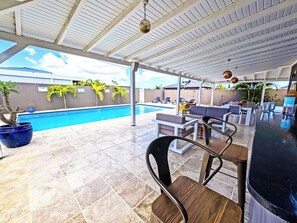 Outdoor pool - VILLA with swimming pool in Saint-François, Grand-Terre 3 Bedrooms / 3 bathrooms (Saint-François)
