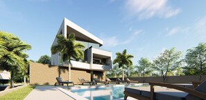 Alberca al aire libre 