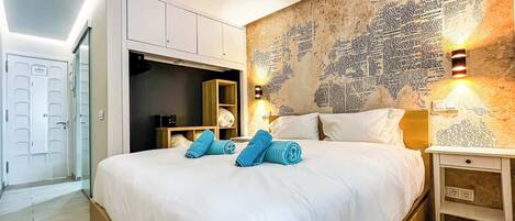 Een strijkplank/strijkijzer, wifi