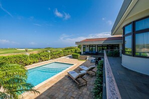 Outdoor pool - Luxury 5 BR/4.5BATH, Private Pool, Golf/Ocean View (Noord)