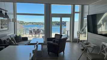 Leilighet – superior, sjøutsikt | Oppholdsområde