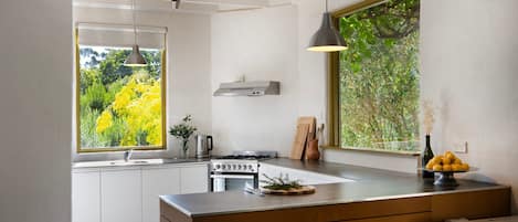 Four, plaque de cuisson, cafetiĂšre/bouilloire, grille-pain