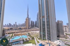 Luksusleilighet, balkong, byutsikt | Utsikt fra balkong