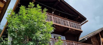 Duplex with view in the heart of the quiet village of Sarreyer near Verbier