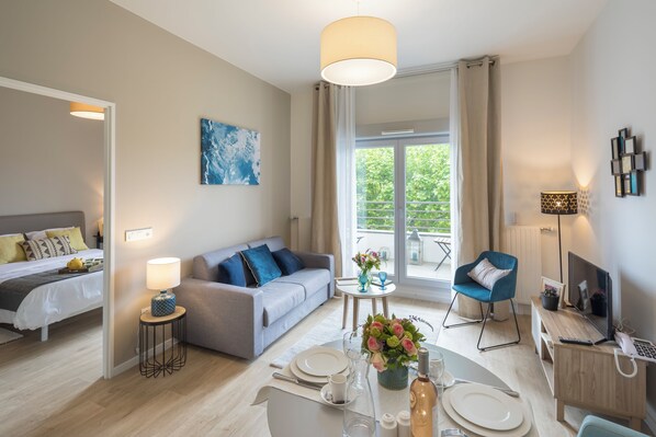 Living room - Zenao Appart'hôtels Boissy-Saint-Léger (Boissy-Saint-Léger)